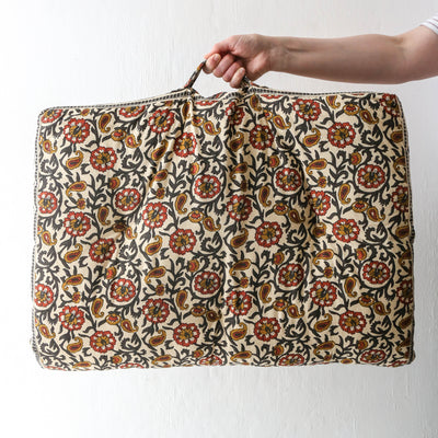 Printed Cotton Mattress - Tomato and Mustard Floral