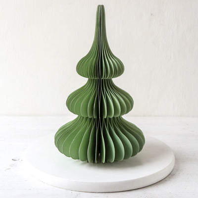 24cm Honeycomb Spruce Tree - Mint