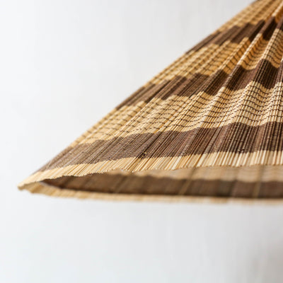 Large Bamboo Lampshade - Brown
