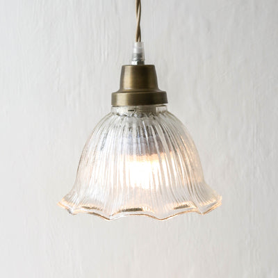 Wavy Glass Pendant Lamp 'Greta'