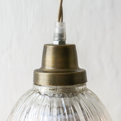 Wavy Glass Pendant Lamp 'Greta'
