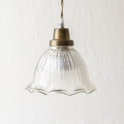 Wavy Glass Pendant Lamp 'Greta'