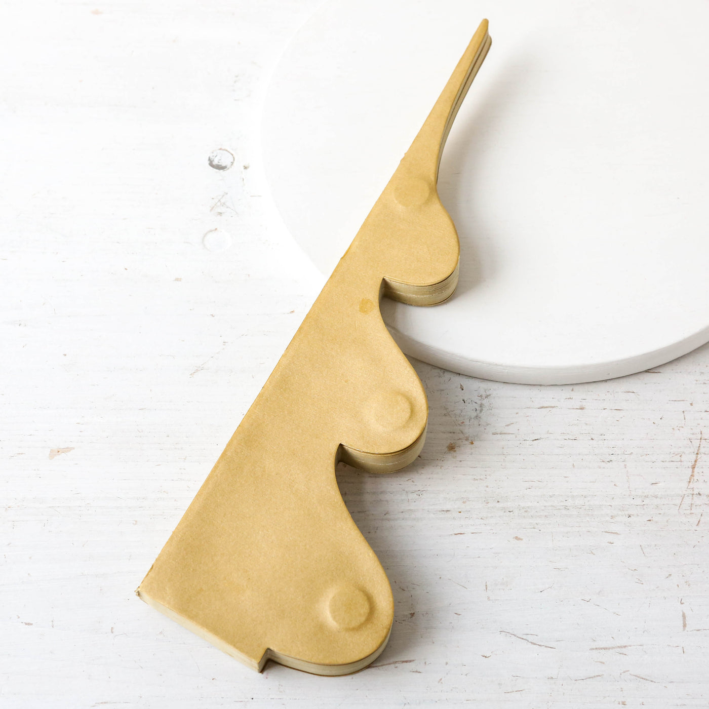 30cm Honeycomb Spruce Tree - Ochre