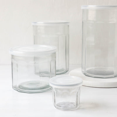 French Marmalade Glass Jar With Lid