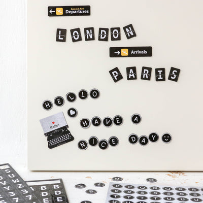 Set of Fridge Magnet Letters