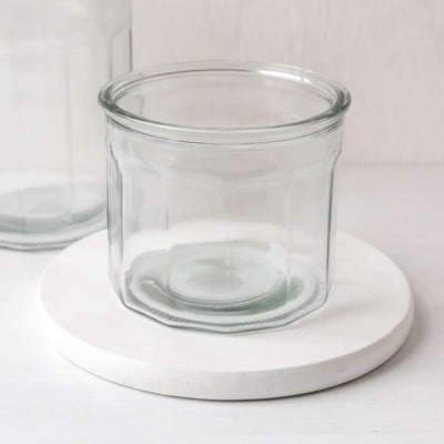 French Marmalade Glass Jar With Lid