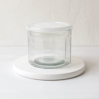 French Marmalade Glass Jar With Lid