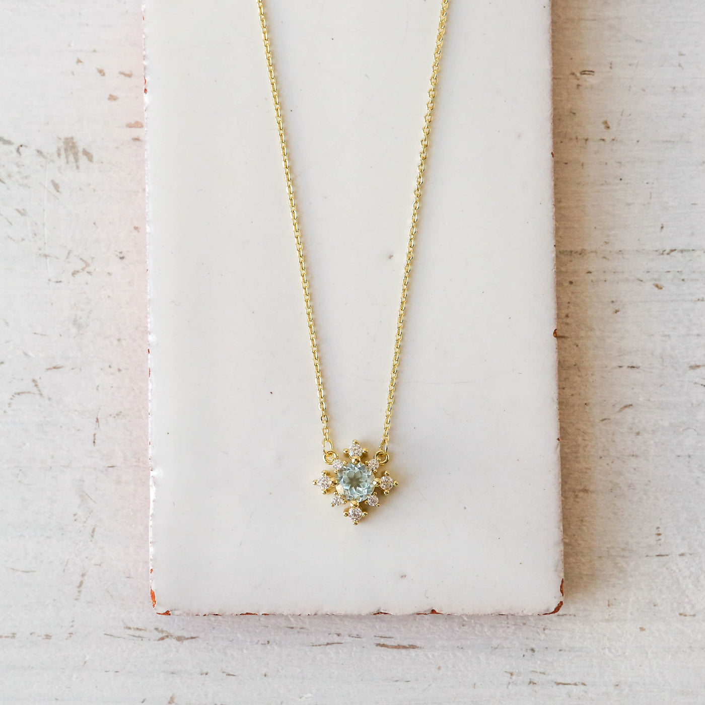 Blue Topaz 'Elena' Necklace