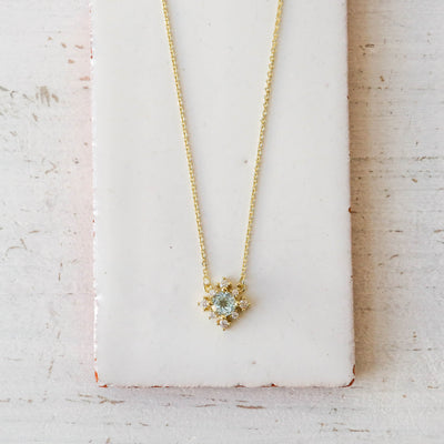 Blue Topaz 'Elena' Necklace