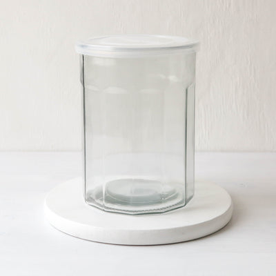 French Marmalade Glass Jar With Lid