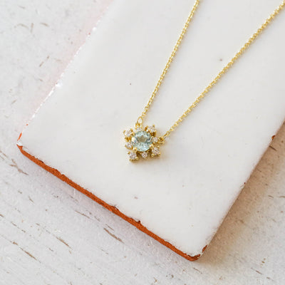 Blue Topaz 'Elena' Necklace