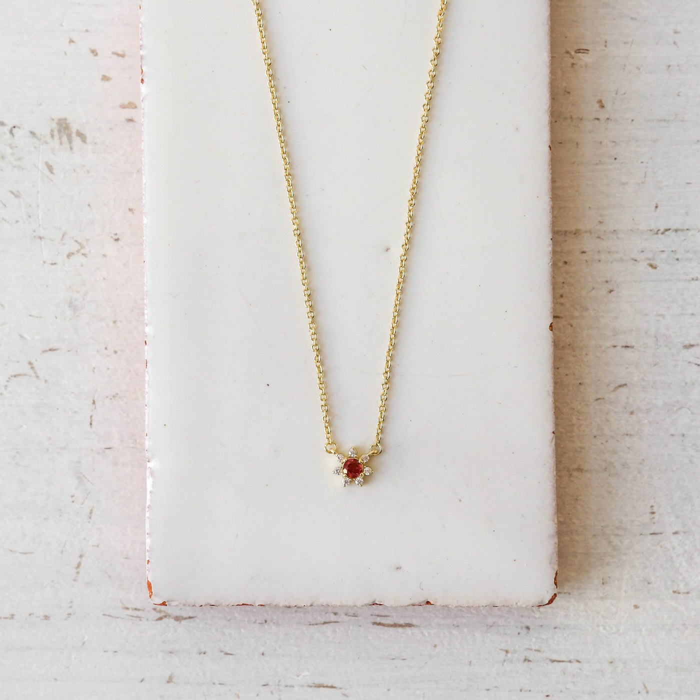 Garnet 'Elio' Necklace