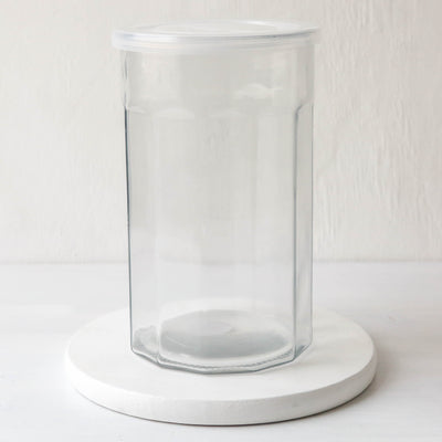 French Marmalade Glass Jar With Lid