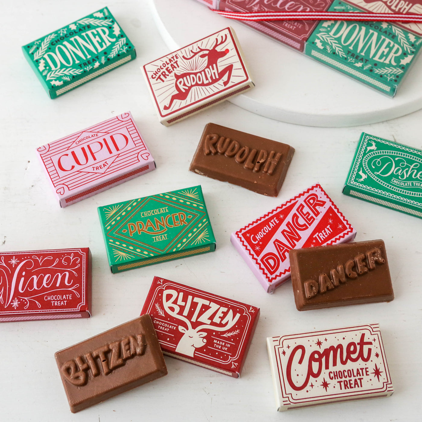 All Star Reindeers - Chocolate Matchboxes