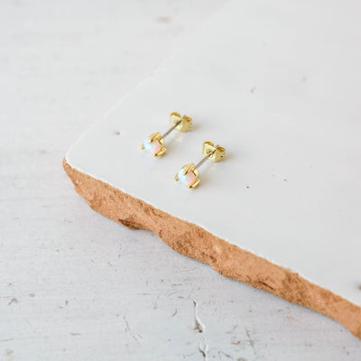 Opal Stud Earrings - Vivi