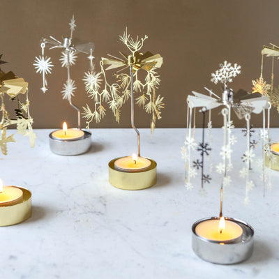 Anglaspel Candle Holder - Gold Mistletoe