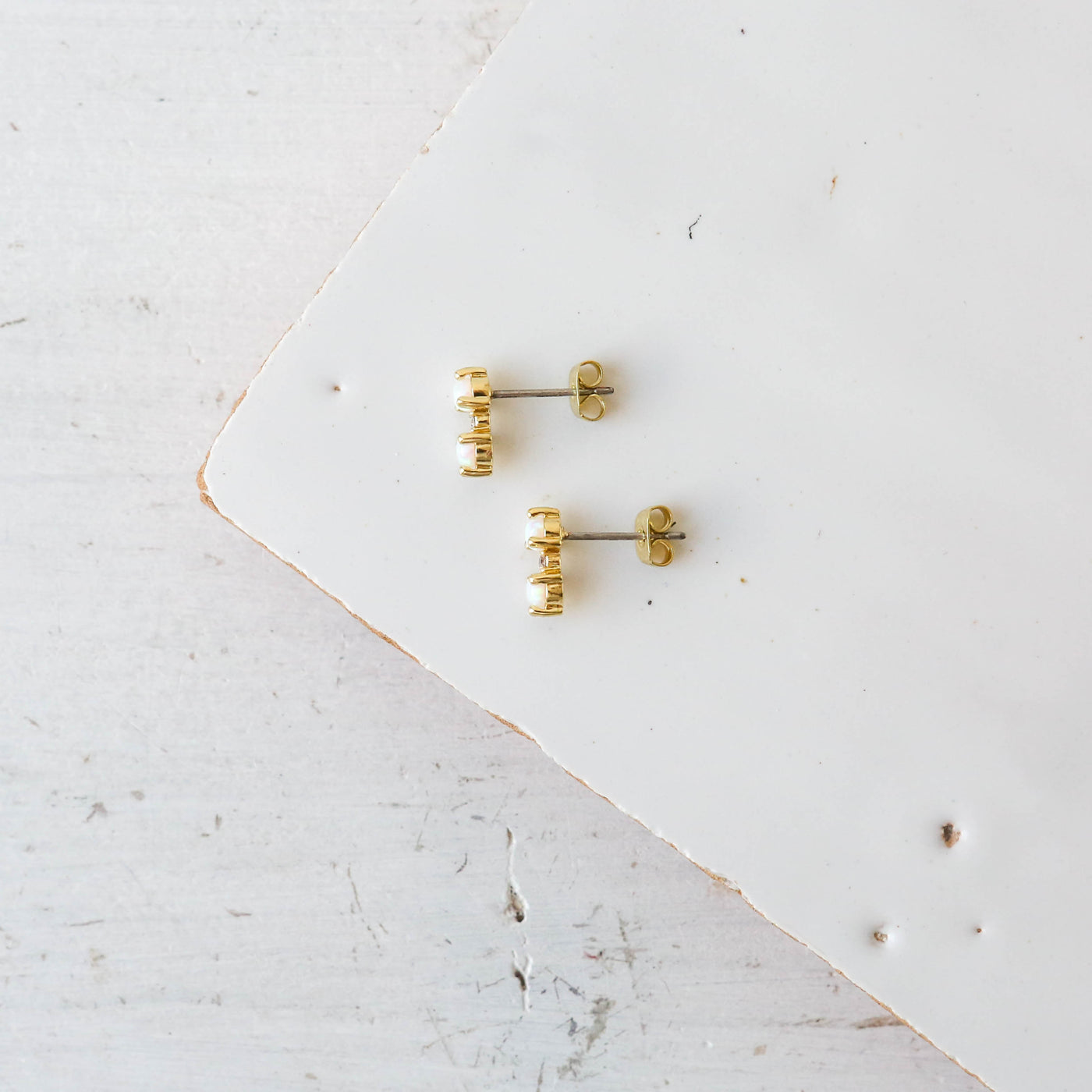 Opal Stud Earrings - Blaire