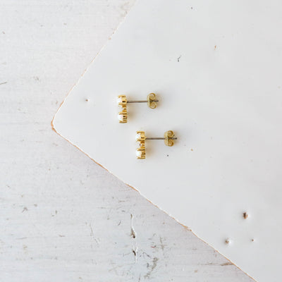 Opal Stud Earrings - Blaire
