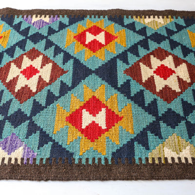 Unique Kelim Wool Hall Runner - Design A
