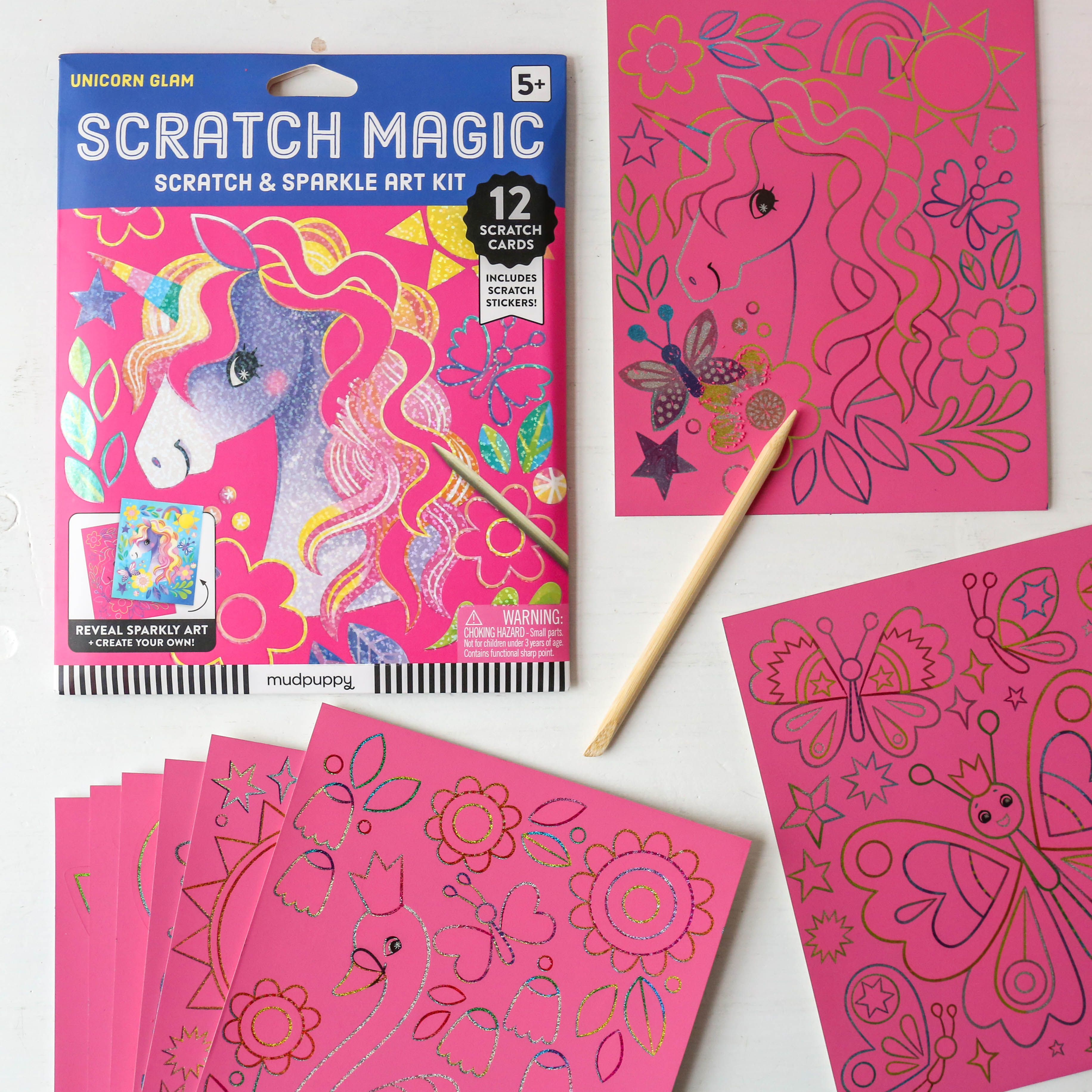 Unicorn Glam Scratch & Sparkle Art Kit – Berylune