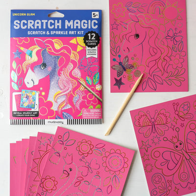 Unicorn Glam Scratch & Sparkle Art Kit