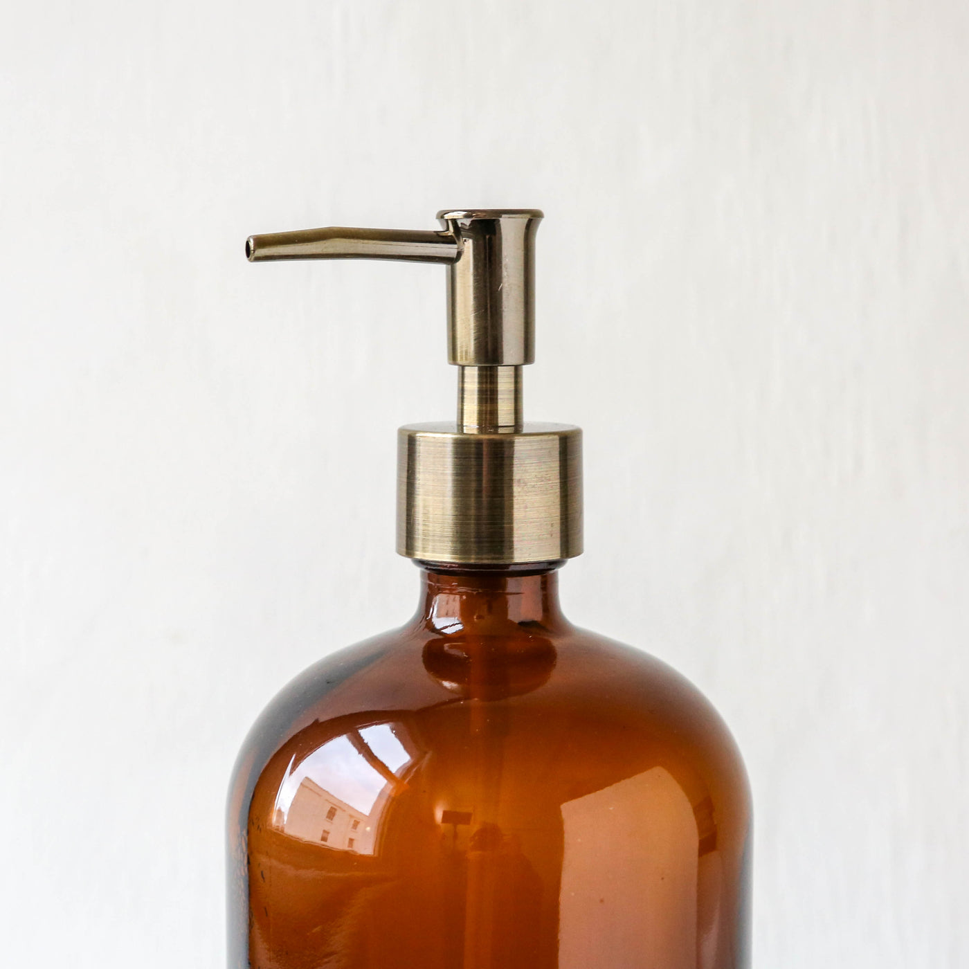 Amber Glass Pump Bottle