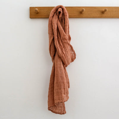 Soft Linen Scarf - Mocha