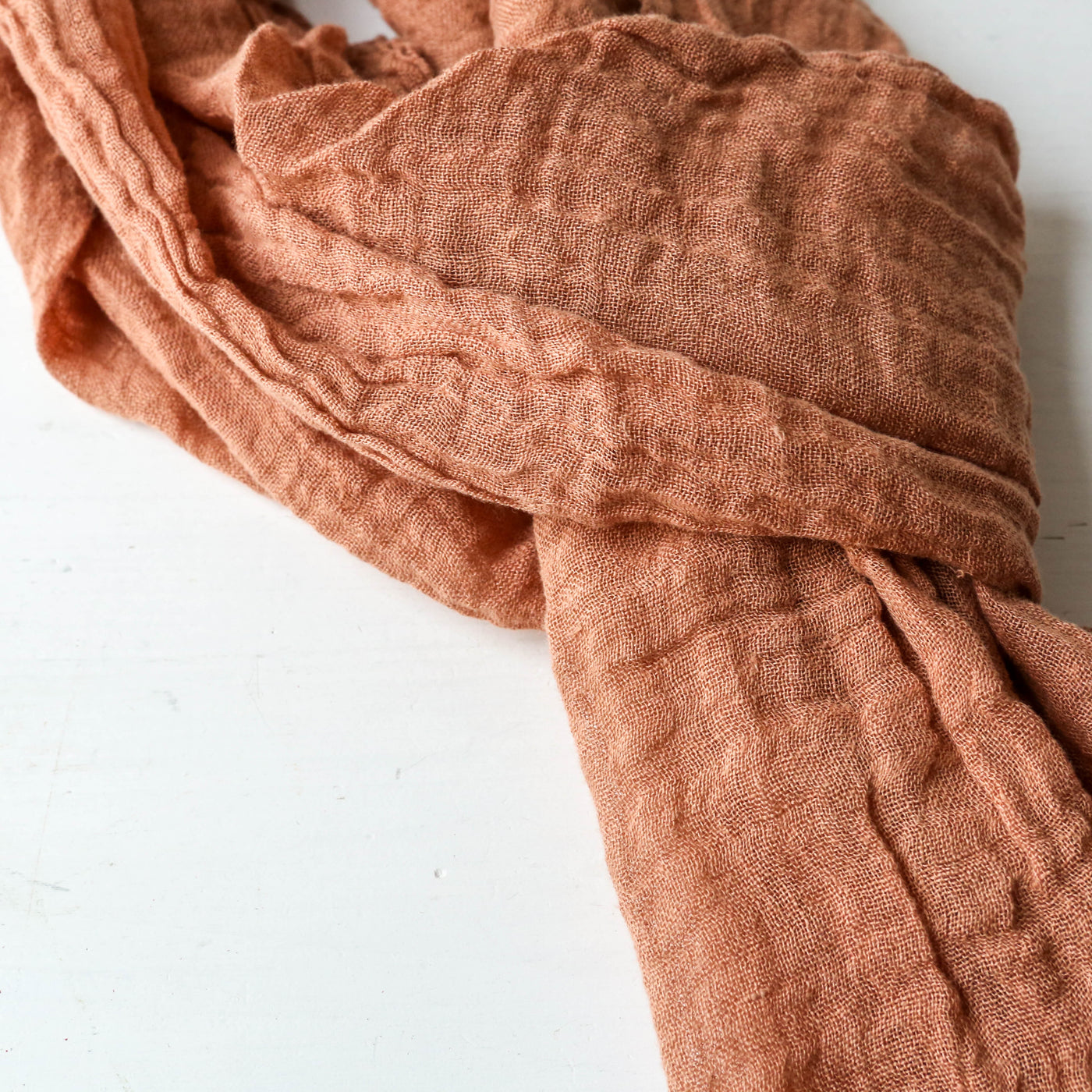 Soft Linen Scarf - Mocha