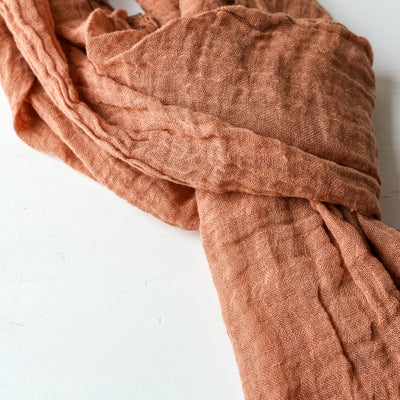 Soft Linen Scarf - Mocha