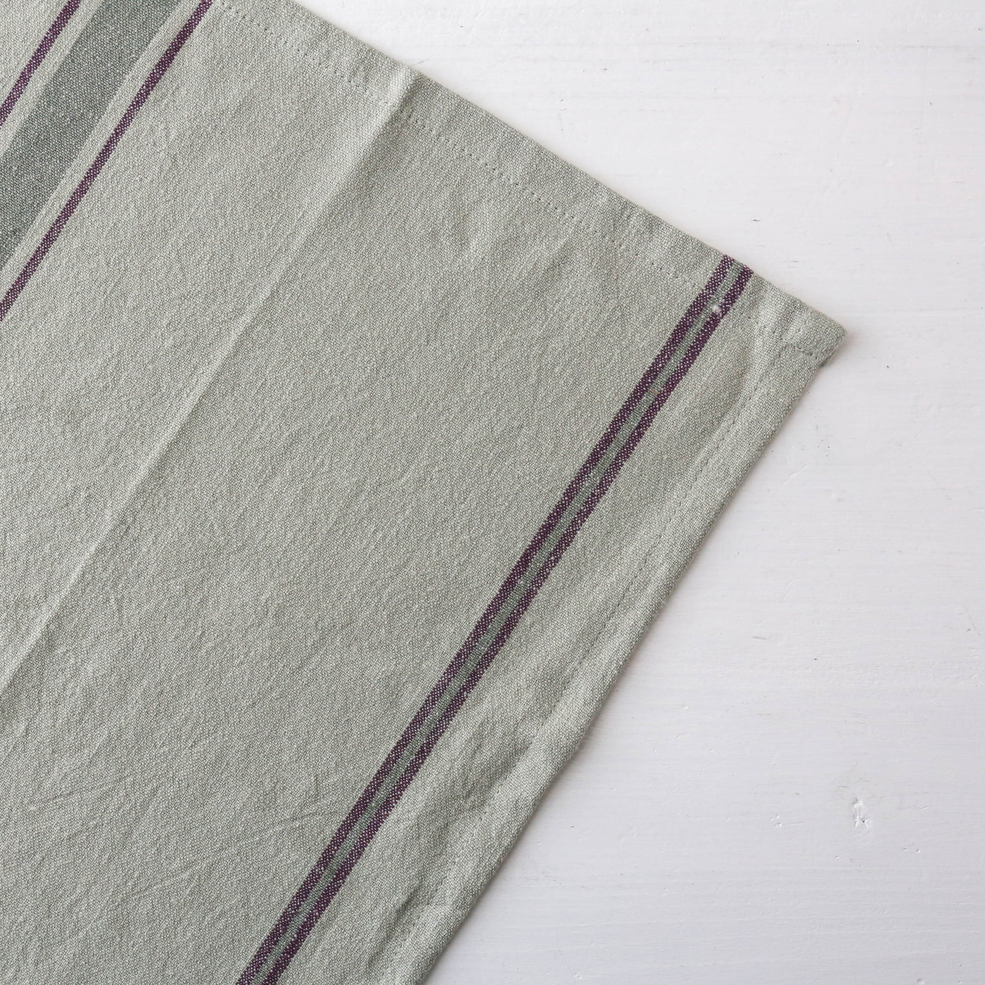 Striped Cotton Kitchen Towel - Sage