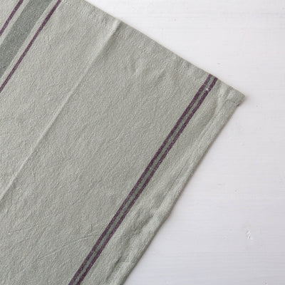 Striped Cotton Kitchen Towel - Sage
