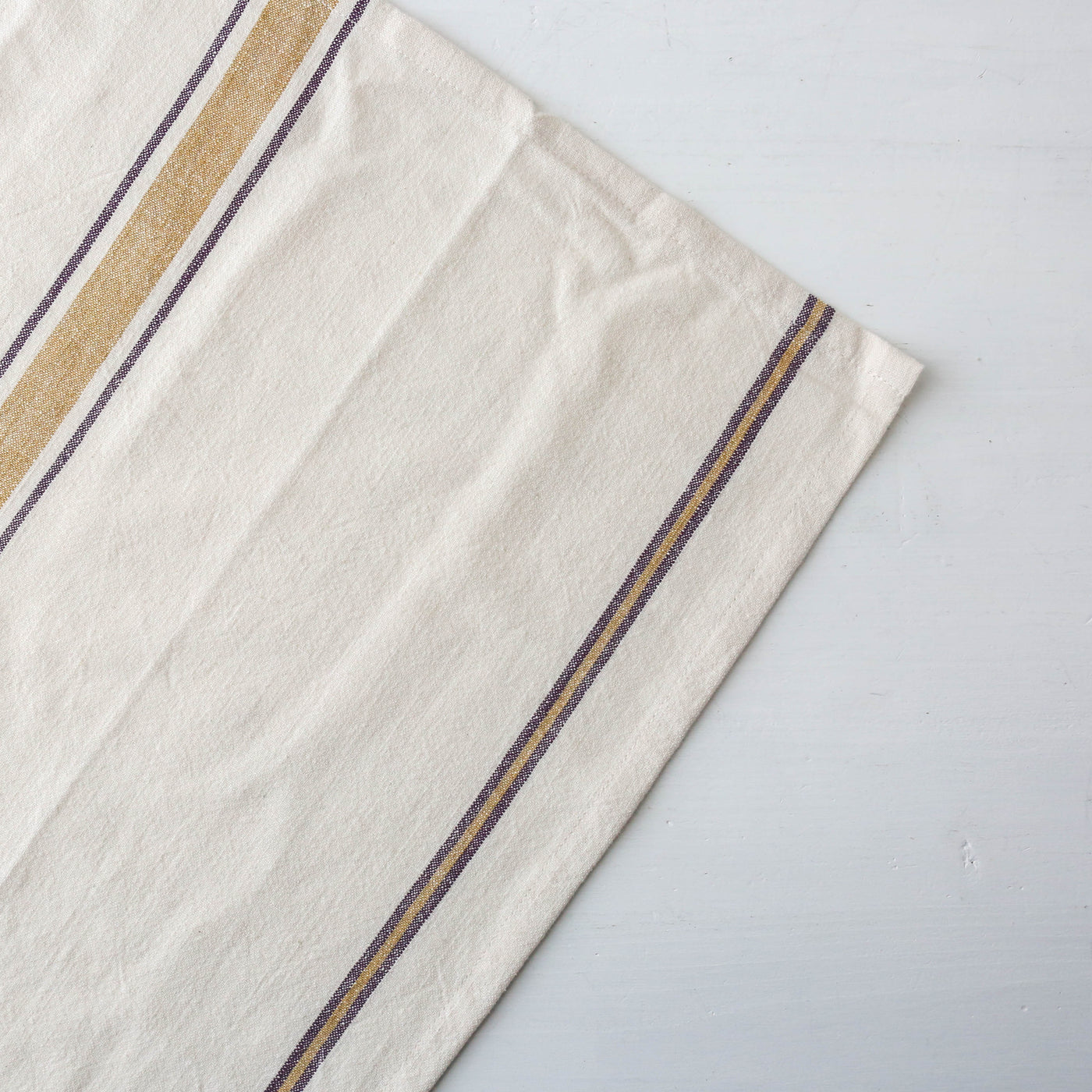 Striped Cotton Kitchen Towel - Mustard