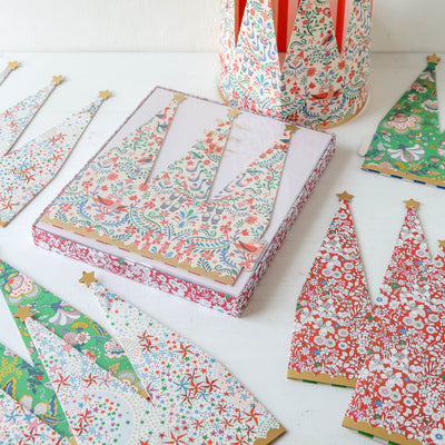 Meri Meri X Liberty Festive Party Crowns - Pack of 8