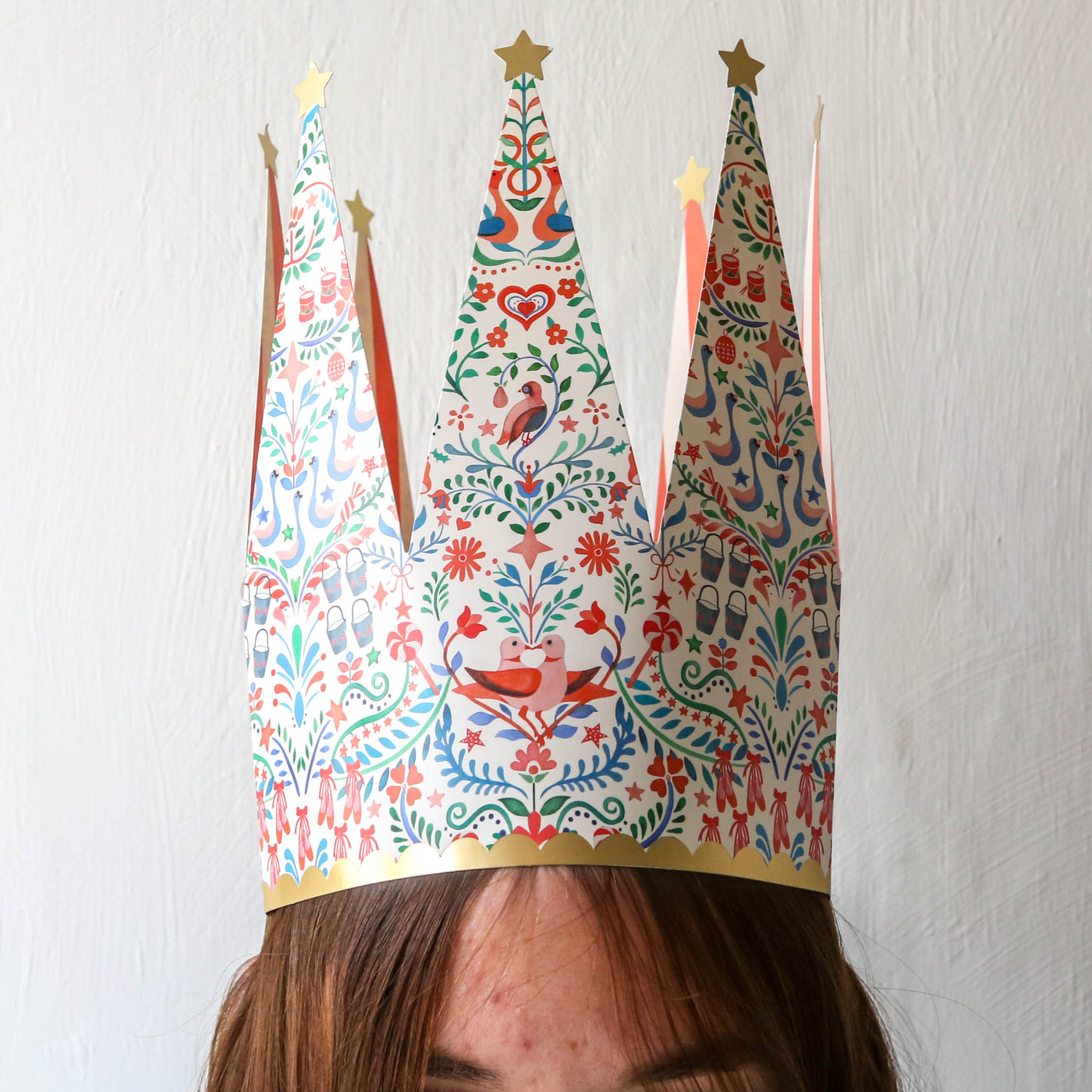 Meri Meri X Liberty Festive Party Crowns - Pack of 8