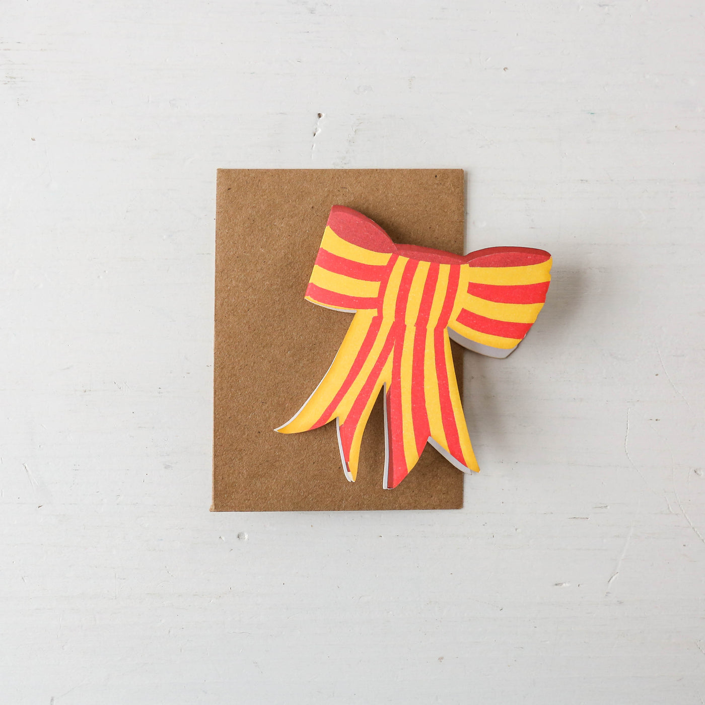 Stripy Bow Mini Cards - Box of 6
