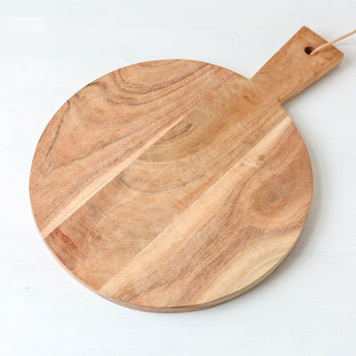 Round Acacia Wood Chopping Board