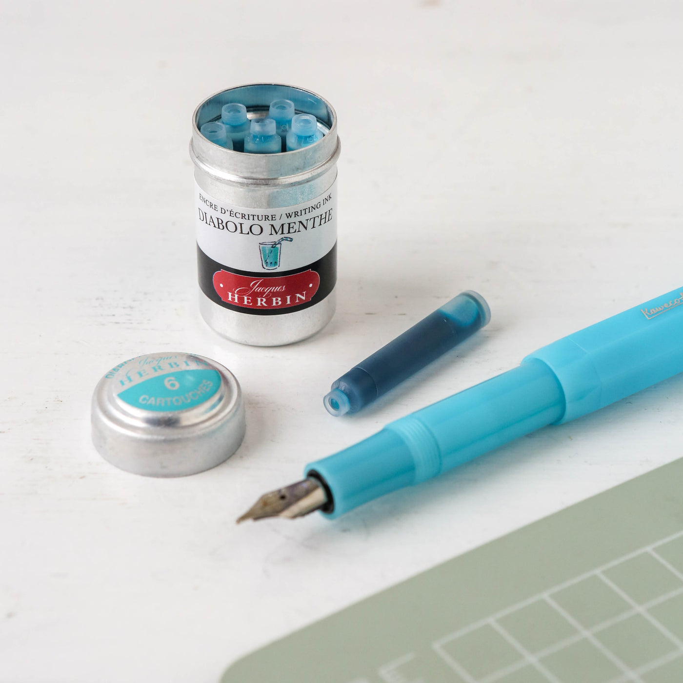 Jacques Herbin Ink Cartridge Tin