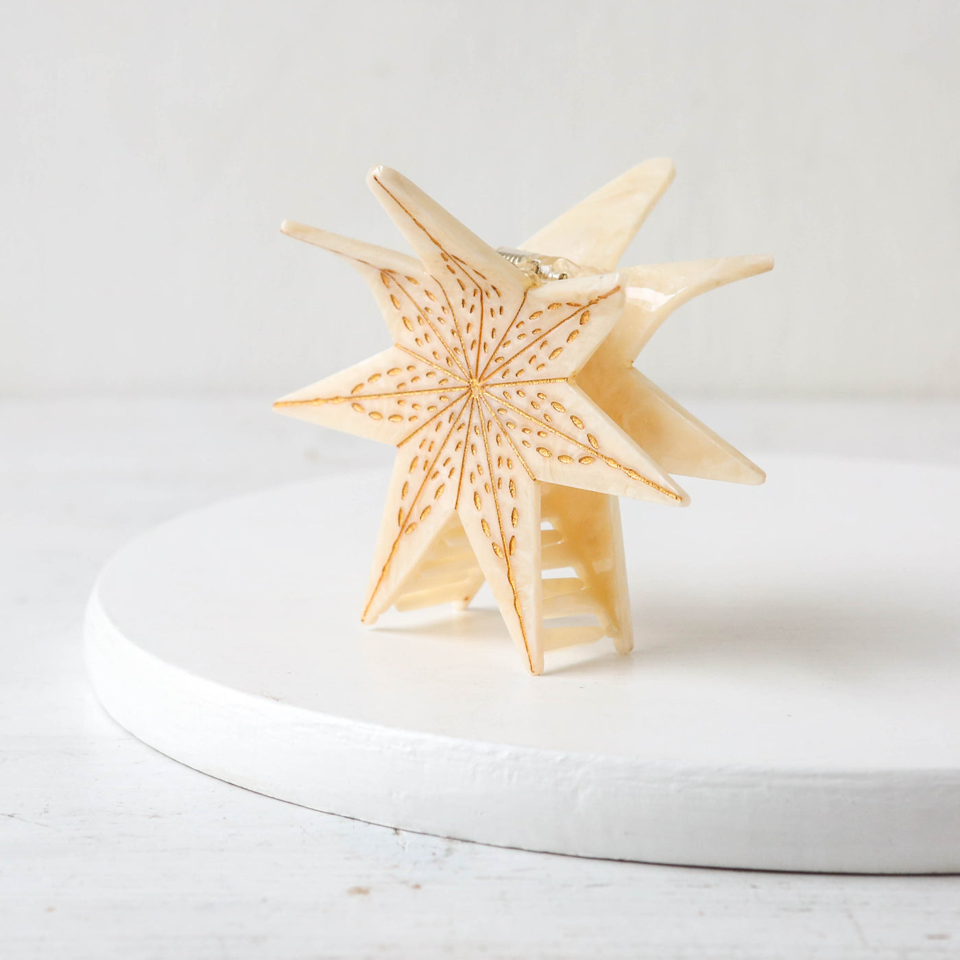 Hand Painted Cellulose Hair Claw -Star of Wonder