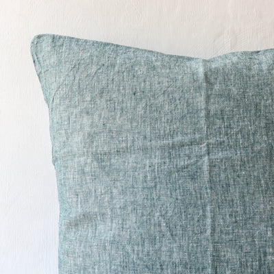 SALE Linen Chambray Cushion Cover - Spruce