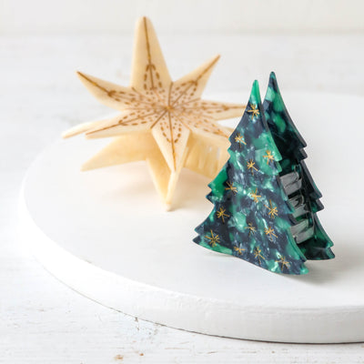Hand Painted Cellulose Hair Claw -Star of Wonder
