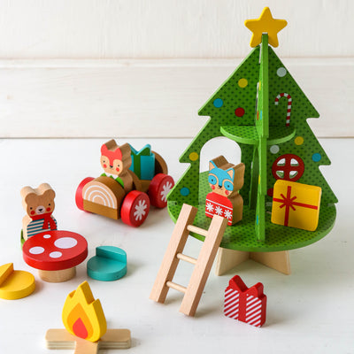 Christmas Treehouse Wooden Play Set