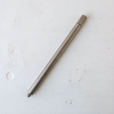 The Lumos Pro Duo Tip in Titanium - Two Refillable Pens with Multiple Tips
