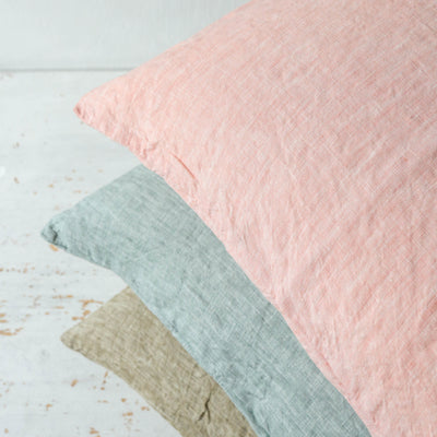 SALE Linen Chambray Cushion Cover - Floss