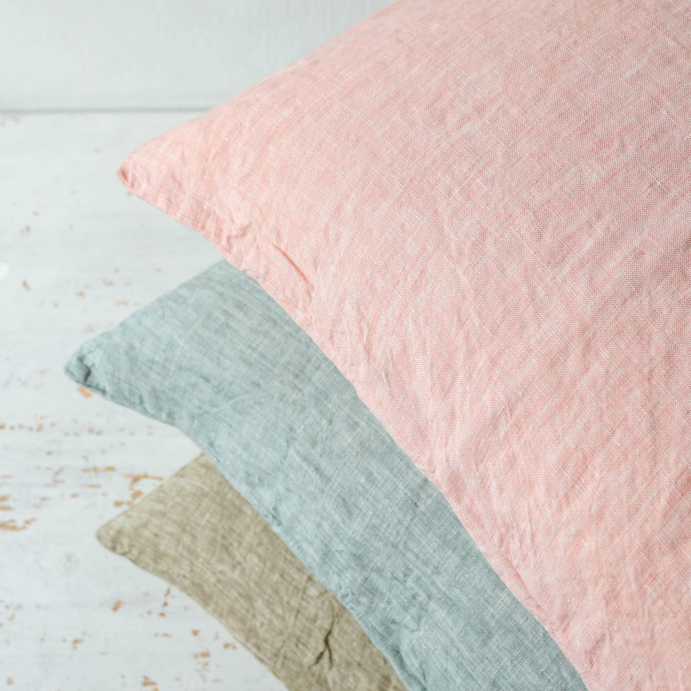 Linen Chambray Cushion Cover - Moss