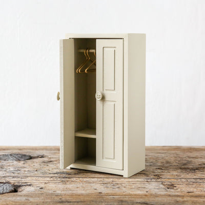 New Wooden Closet for Maileg Mice - Cream