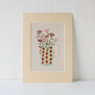 A4 Mounted 'Yarrow' Print by Harriet Watson