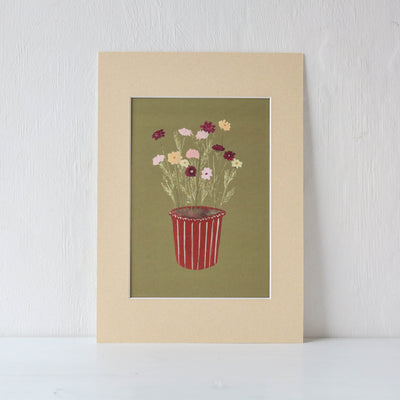 A4 Mounted 'Cosmos' Print by Harriet Watson
