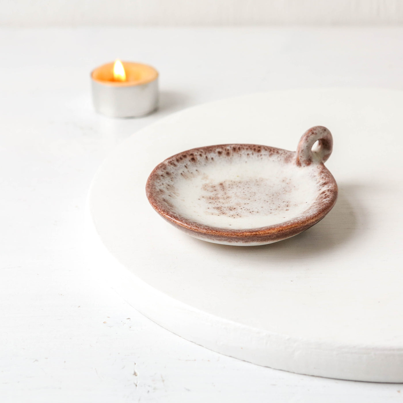 Freja Candle Stand- Rust