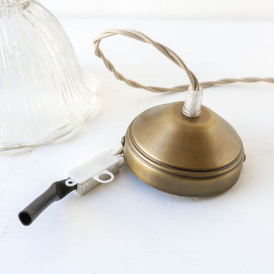 Wavy Glass Pendant Lamp 'Greta'