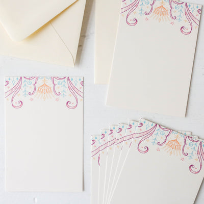 Festoon Notecard Stationery - Set of 8